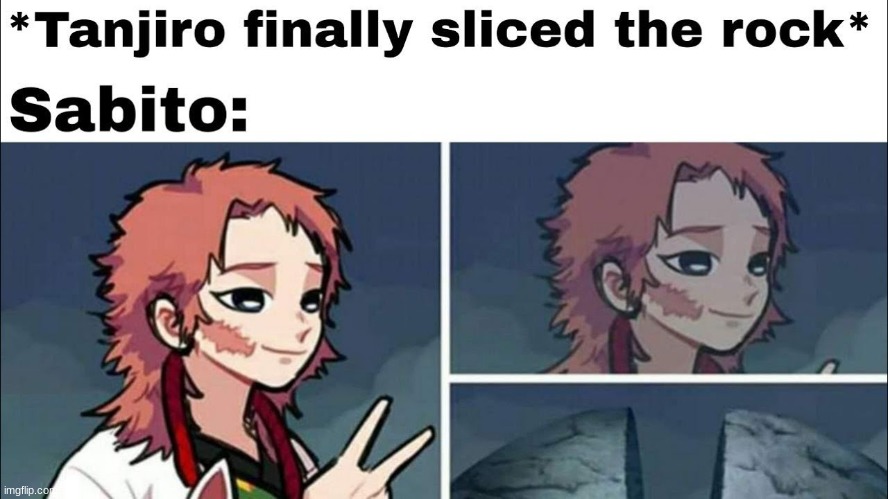image tagged in demon slayer,sabito,demon slayer season 1,why are you reading the tags | made w/ Imgflip meme maker