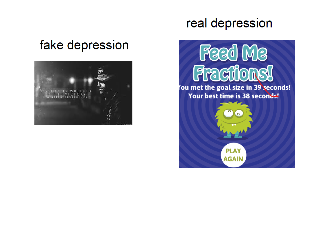 this is real depression Blank Meme Template