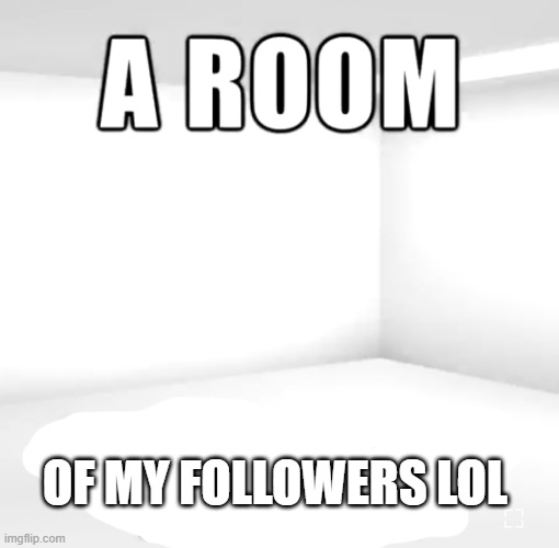 A room | OF MY FOLLOWERS LOL | image tagged in a room | made w/ Imgflip meme maker