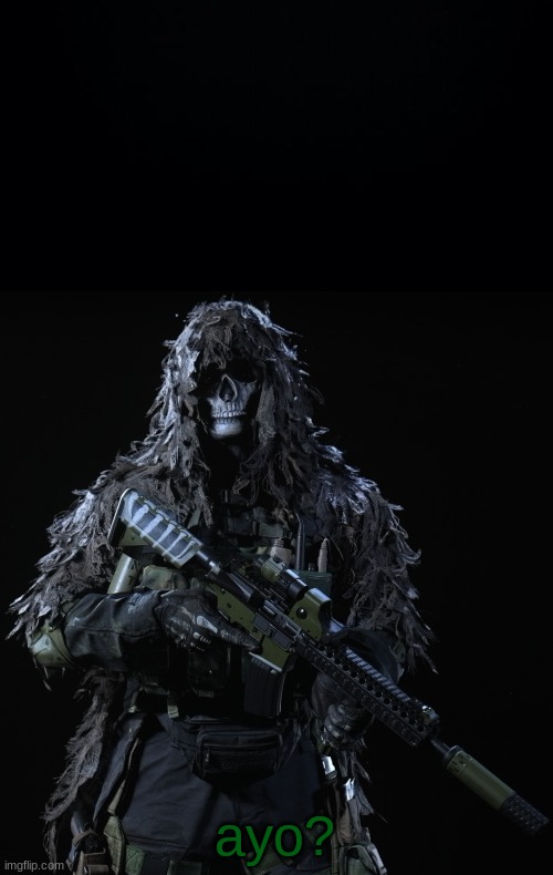 Ghost Dreadwood | ayo? | image tagged in ghost dreadwood | made w/ Imgflip meme maker