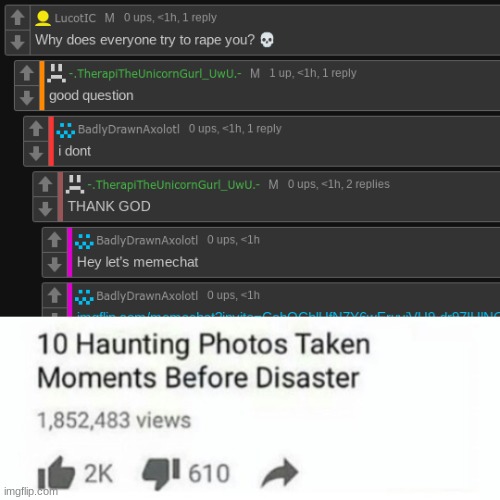 image tagged in top 10 photos taken moments before disaster cropped | made w/ Imgflip meme maker