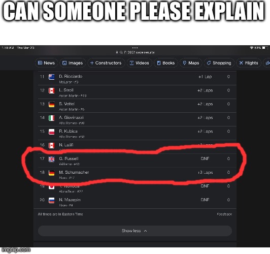CAN SOMEONE PLEASE EXPLAIN | image tagged in f1 | made w/ Imgflip meme maker