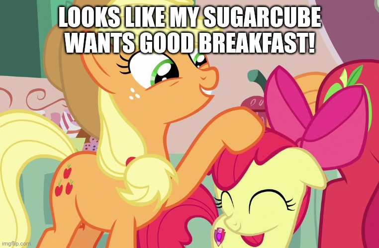 LOOKS LIKE MY SUGARCUBE WANTS GOOD BREAKFAST! | made w/ Imgflip meme maker