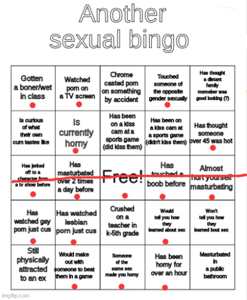 Doing it cuz why not | image tagged in horny bingo | made w/ Imgflip meme maker