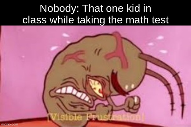 chill bro, y ur breath so heavy bro, y ur heartrate so fast bro | Nobody: That one kid in class while taking the math test | image tagged in visible frustration | made w/ Imgflip meme maker