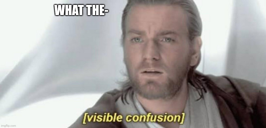 Visible Confusion | WHAT THE- | image tagged in visible confusion | made w/ Imgflip meme maker