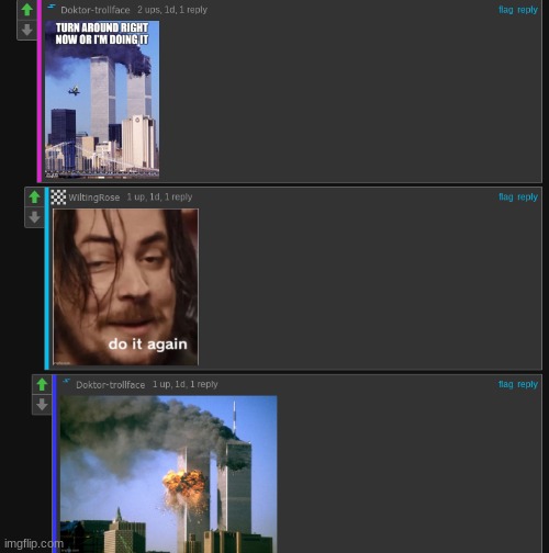 I think this counts as cursed but let me know | image tagged in lol,9/11 | made w/ Imgflip meme maker