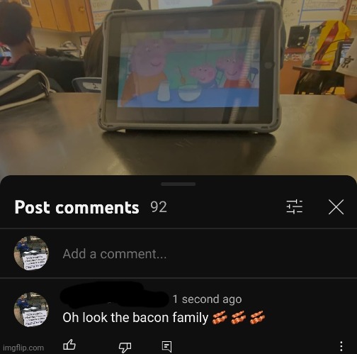 Lmao | image tagged in bacon | made w/ Imgflip meme maker