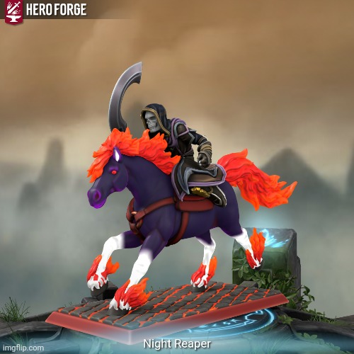 We have a new species called a Nightmare in Hero Forge | made w/ Imgflip meme maker