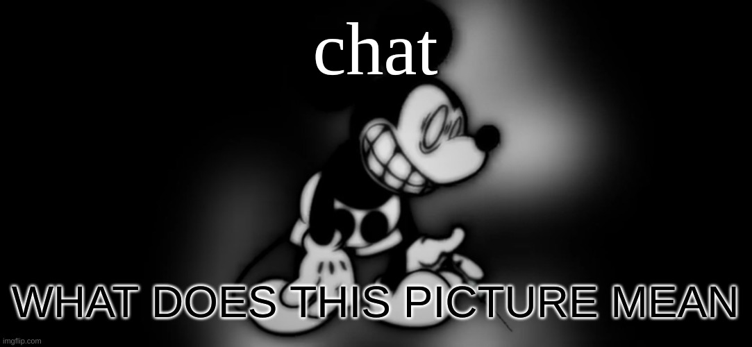 S.Mouse™ | chat; WHAT DOES THIS PICTURE MEAN | image tagged in s mouse | made w/ Imgflip meme maker