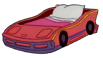 Simpsons Racecar Bed Transparent Background Blank Meme Template