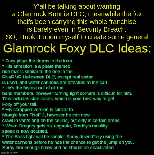 Glamrock Foxy (Five Nights at Freddy's: Security Breach DLC