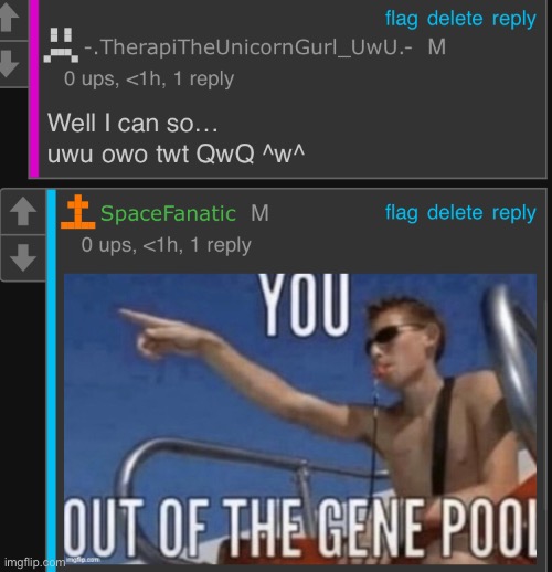 Y’all need to stop pissing in the gene pool (TTUG- no.) | made w/ Imgflip meme maker
