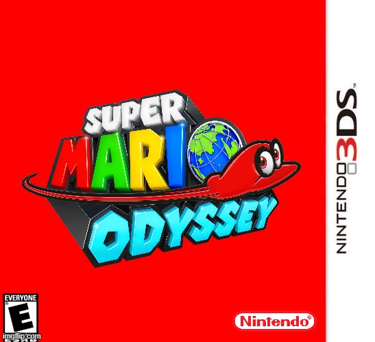 super mario odyssey 3ds edition | image tagged in 3ds,port,fake,super mario odyssey | made w/ Imgflip meme maker