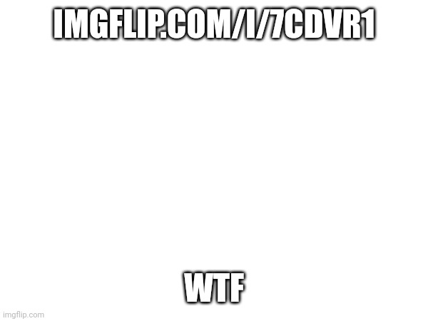 IMGFLIP.COM/I/7CDVR1; WTF | made w/ Imgflip meme maker