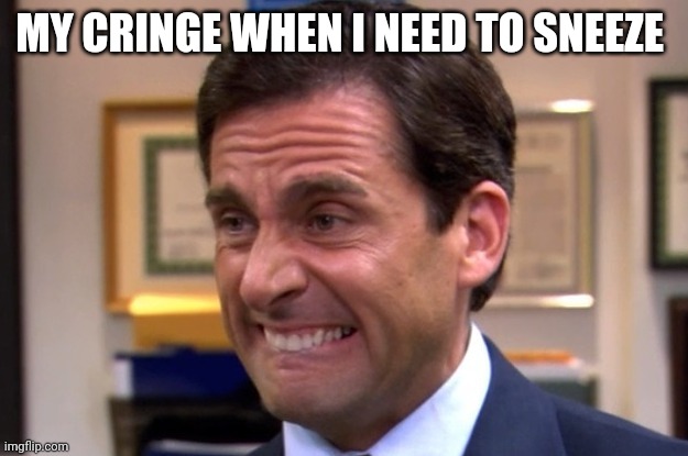 Cringe | MY CRINGE WHEN I NEED TO SNEEZE | image tagged in cringe | made w/ Imgflip meme maker