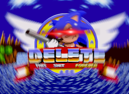 Sonic Delete This Shit Blank Meme Template