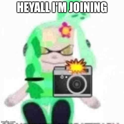 Reheheheheheeehehee | HEYALL I'M JOINING | image tagged in mint catches you in 4k | made w/ Imgflip meme maker