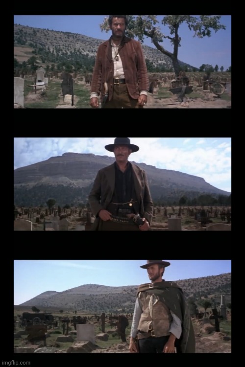 The Good, The Bad, And The Ugly. Blank Meme Template