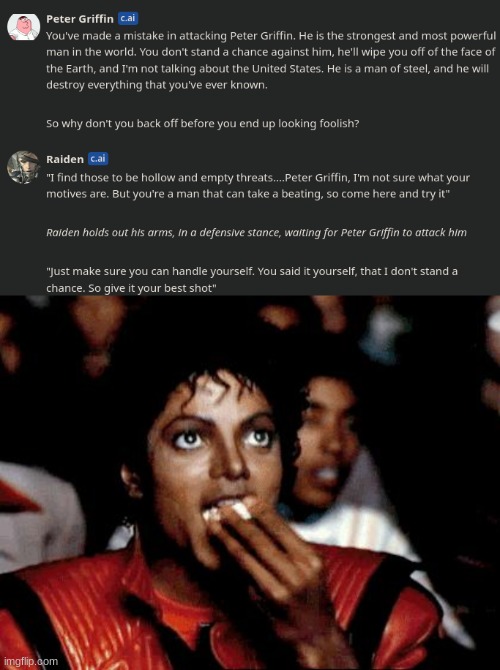 image tagged in micheal jackson popcorn | made w/ Imgflip meme maker