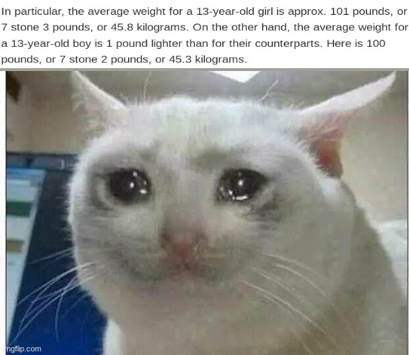 125 pounds yayyyyyyyyyy | image tagged in crying cat | made w/ Imgflip meme maker