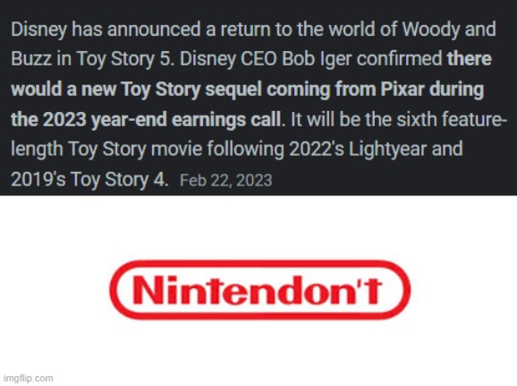 Nintendon't | image tagged in nintendon't,toy story | made w/ Imgflip meme maker