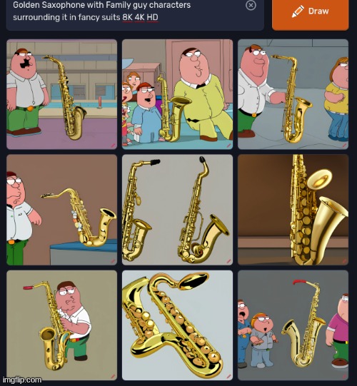 Listening to family guy when I thought of this | image tagged in family guy,ai meme | made w/ Imgflip meme maker