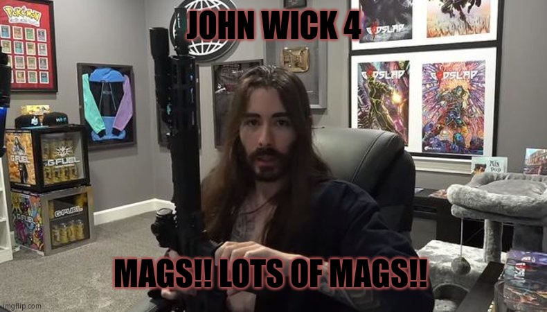 John Wick 4 | JOHN WICK 4; MAGS!! LOTS OF MAGS!! | image tagged in john wick,peguinz0,moistcritikal,john wick 4,mags | made w/ Imgflip meme maker