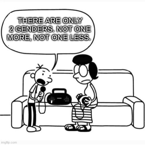 new template |  THERE ARE ONLY 2 GENDERS. NOT ONE MORE, NOT ONE LESS. | image tagged in good guy | made w/ Imgflip meme maker