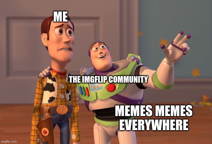 X, X Everywhere Meme | ME; THE IMGFLIP COMMUNITY; MEMES MEMES EVERYWHERE | image tagged in memes,x x everywhere | made w/ Imgflip meme maker