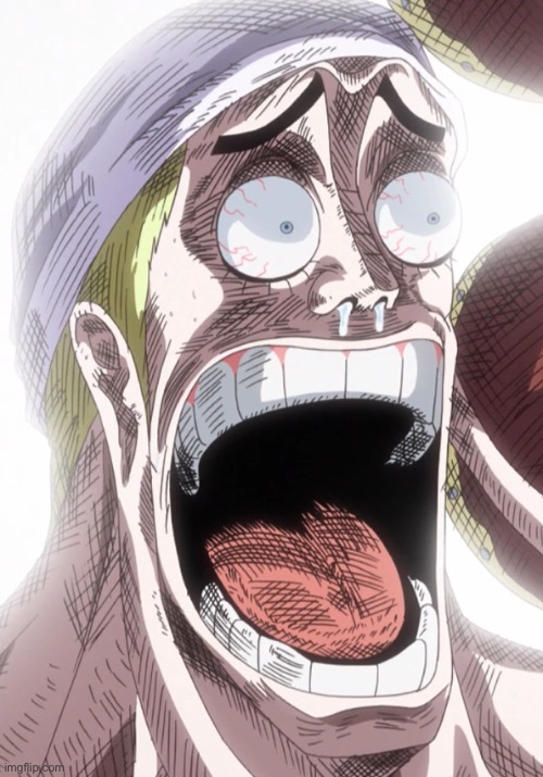 One Piece Enel Shocked | image tagged in one piece enel shocked | made w/ Imgflip meme maker