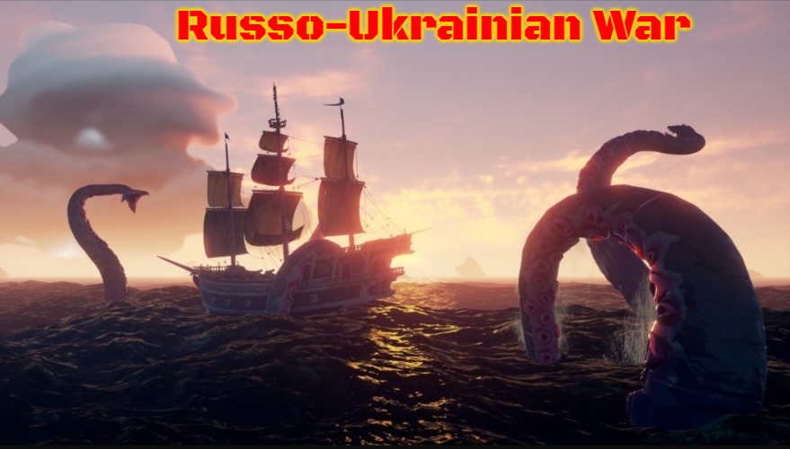 Sea of thieves kraken | Russo-Ukrainian War | image tagged in sea of thieves kraken,russo-ukrainian war,slavic | made w/ Imgflip meme maker
