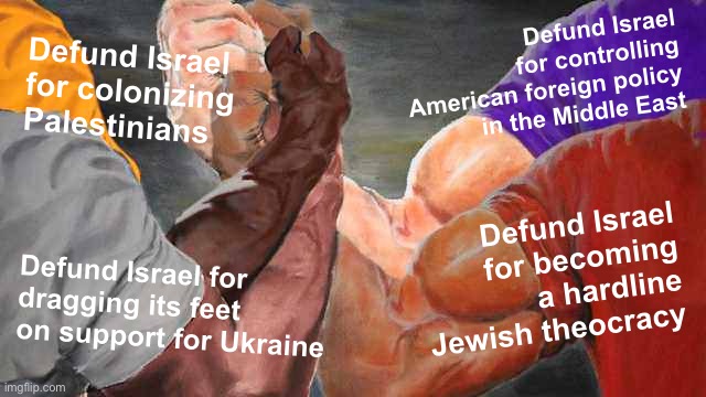 Defund Israel Blank Meme Template