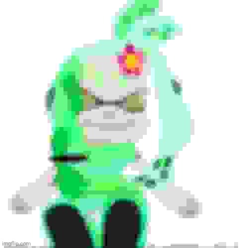 Low quality image of a mint houzuki plush | image tagged in low quality image of a mint houzuki plush | made w/ Imgflip meme maker