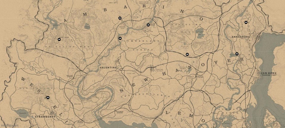 Hello chat, have a location of every rock carving in RDR2 | made w/ Imgflip meme maker