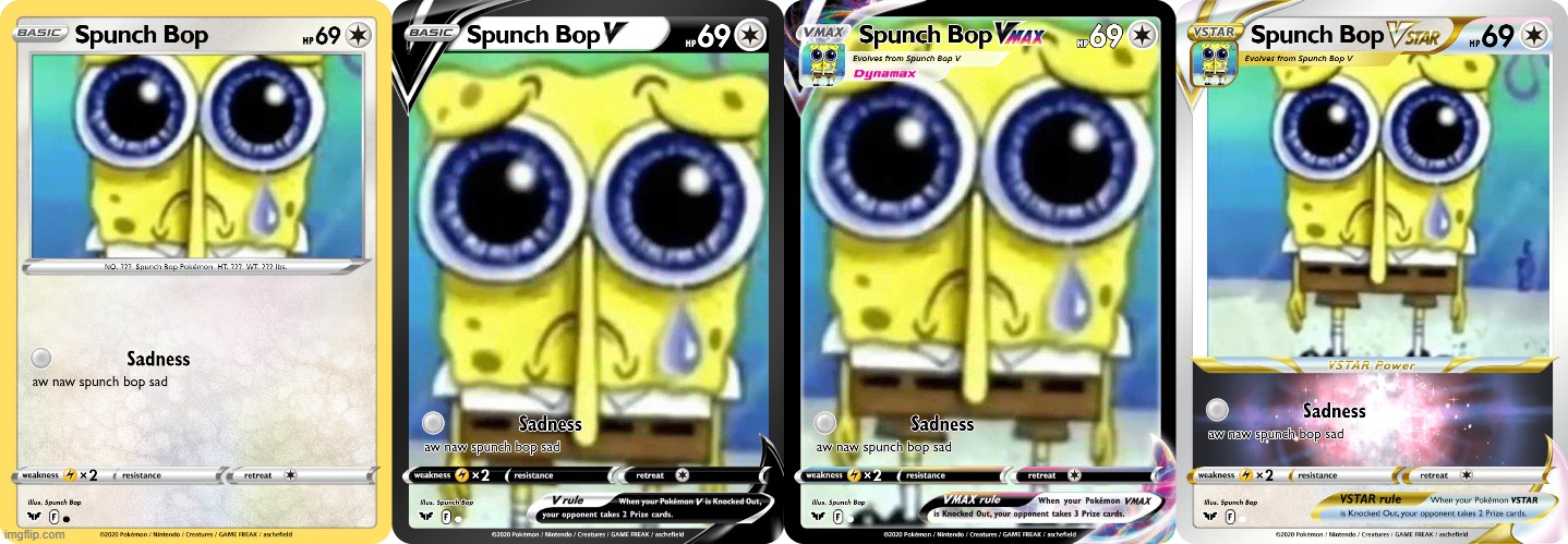 Spunch Bop Pokemon Cards | image tagged in pokemon card,spunch bop | made w/ Imgflip meme maker