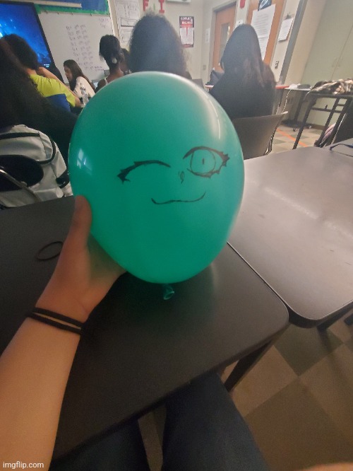 No words. Just anime balloon | made w/ Imgflip meme maker