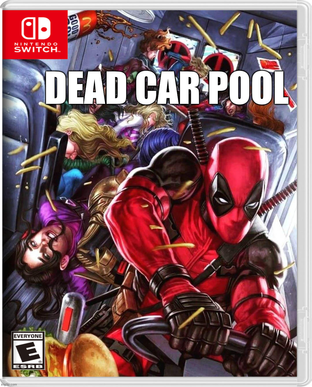DEAD CAR POOL | image tagged in nintendo switch | made w/ Imgflip meme maker