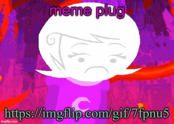 https://imgflip.com/gif/7fpnu5 | meme plug; https://imgflip.com/gif/7fpnu5 | image tagged in roxy lalonde disappointed | made w/ Imgflip meme maker