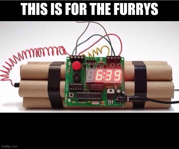 muslim alarm bomb | THIS IS FOR THE FURRYS | image tagged in muslim alarm bomb | made w/ Imgflip meme maker
