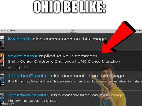 Down in ohio, swag like ohio | OHIO BE LIKE: | image tagged in memes,funny,comment,youtube | made w/ Imgflip meme maker