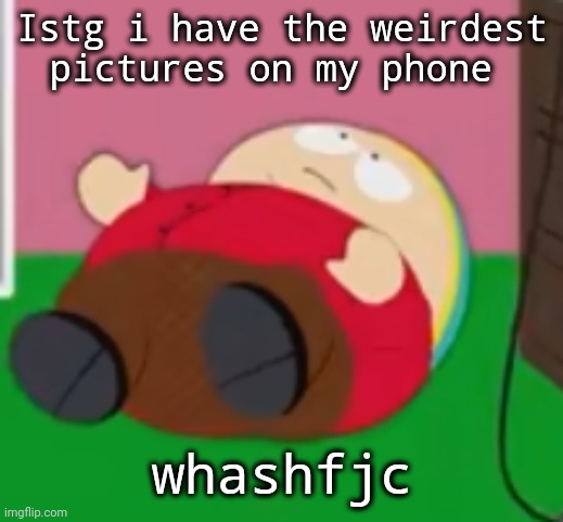 cartman | Istg i have the weirdest pictures on my phone; whashfjc | image tagged in cartman | made w/ Imgflip meme maker