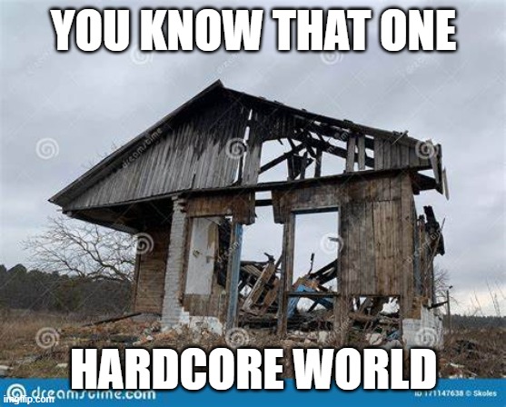 YOU KNOW THAT ONE; HARDCORE WORLD | made w/ Imgflip meme maker