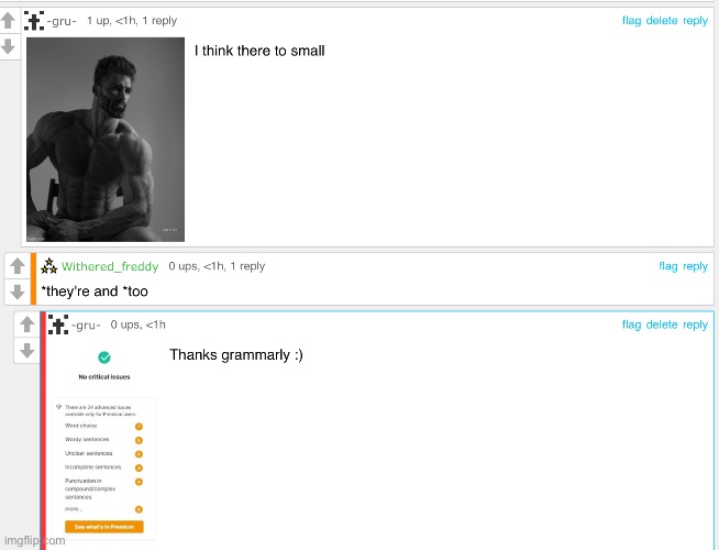 I think he should change his name to grammarly | made w/ Imgflip meme maker