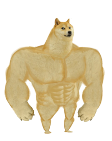 High Quality buff doge Blank Meme Template