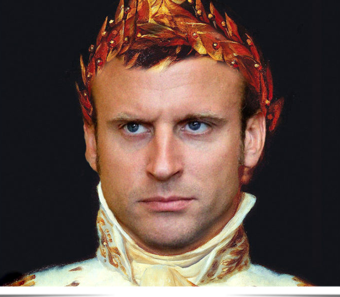 High Quality Emperor Macron Blank Meme Template