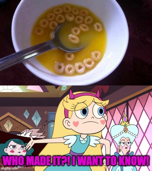 What |  WHO MADE IT?! I WANT TO KNOW! | image tagged in star explaining,gross,food,star vs the forces of evil,memes | made w/ Imgflip meme maker