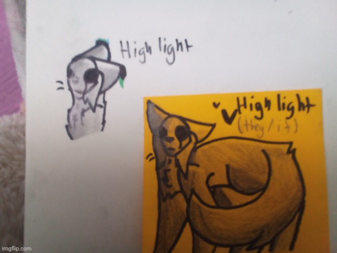 Behold, mg new oc highlight. ( better pics soon. ) | made w/ Imgflip meme maker