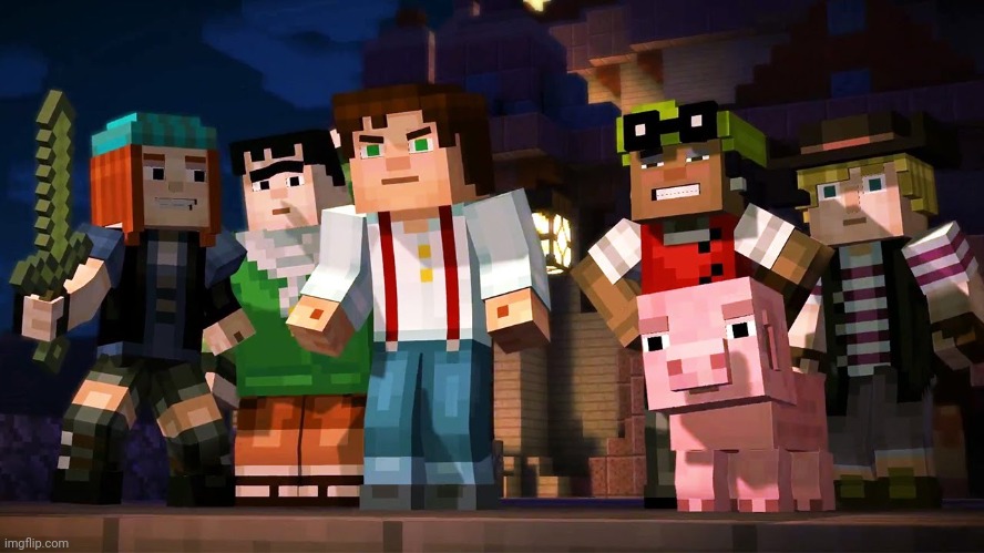 Minecraft Story Mode | image tagged in minecraft story mode | made w/ Imgflip meme maker