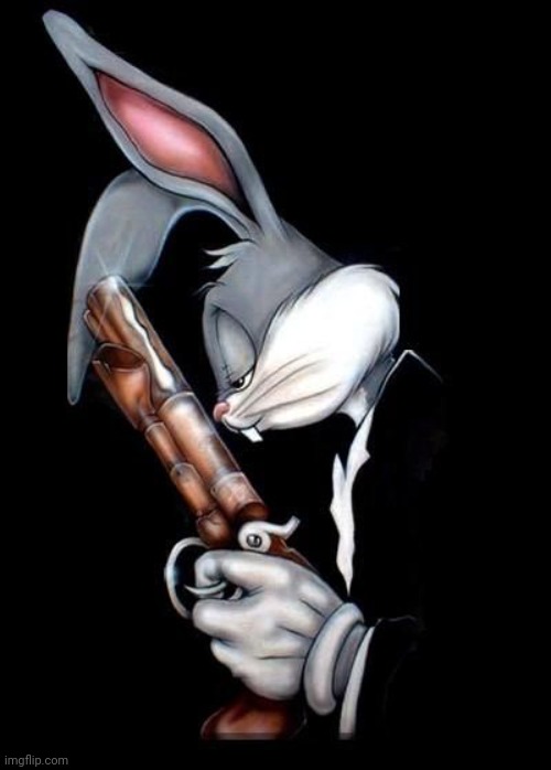 Bugs bunny holding gun | image tagged in bugs bunny holding gun | made w/ Imgflip meme maker
